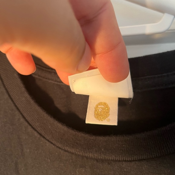 Vintage Bape Bathing Ape Nigo T-Shirt black Grey Camo Big Logo - Picture 4 of 5